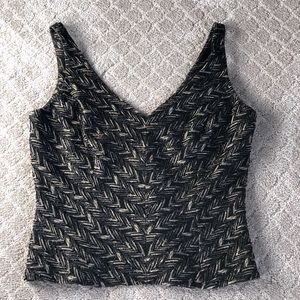 Reduced Carmen Marc Valvo Signature beaded eve top